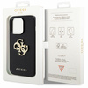 Guess GUHCP15LPSP4LGK iPhone 15 Pro 6.1" czarny/black hardcase Leather Perforated 4G Glitter Logo