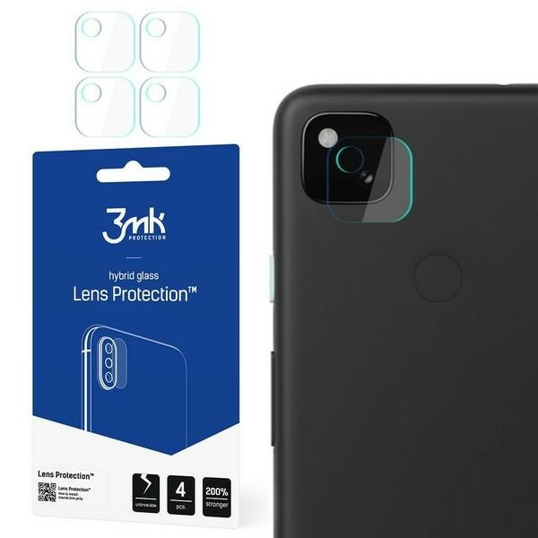 3MK FLEXIBLE GLASS LENS GOOGLE PIXEL 4A HYBRID GLASS FOR 4 PCS CAMERA