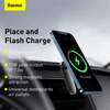 Baseus magnetic car phone holder wireless Qi charger 15 W (MagSafe compatible for iPhone) black (WXJN-01)