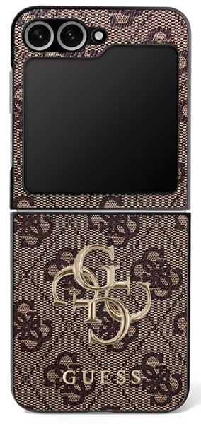 Etui Guess Big 4G Logo Classic Logo do   Samsung Galaxy Z Flip7 brązowy