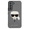 KARL LAGERFELD KLHCS22SSAKHSL S901 S22 SREBRNY/SILVER HARDCASE SAFFIANO IKONIK KARL`S HEAD