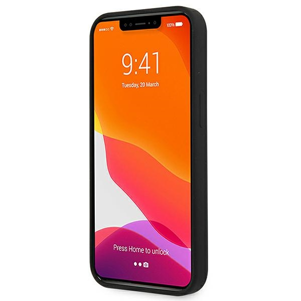 Guess GUHCP13MLS4GGBK iPhone 13 / 14 /15 6.1" czarny/black hard case Silicone 4G Logo