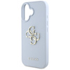 Etui Guess Grained Big 4G Logo Small     Classic Logo do iPhone 16 niebieski