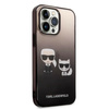 Karl Lagerfeld KLHCP14LTGKCK iPhone 14 Pro 6.1 "hardcase black / black Gradient Ikonik Karl &amp; Choupette