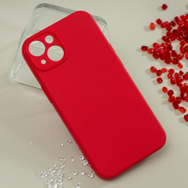 Silicon overlay for samsung galaxy m13 4g red