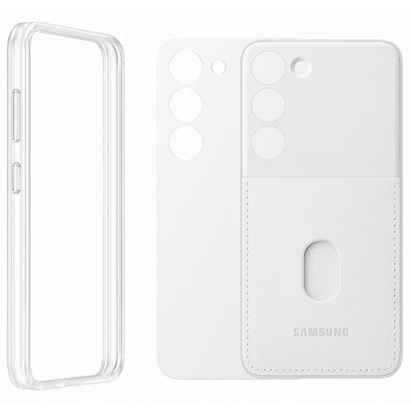 Samsung Frame Cover etui Samsung Galaxy S23 pokrowiec z wymiennymi pleckami białe (EF-MS911CWEGWW)