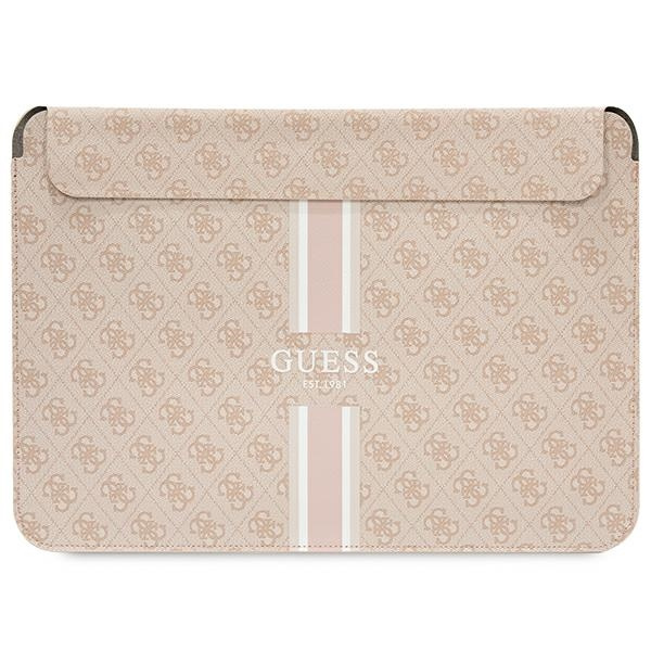 Guess Sleeve GUCS14P4RPSP 14" różowy/pink 4G Printed Stripes