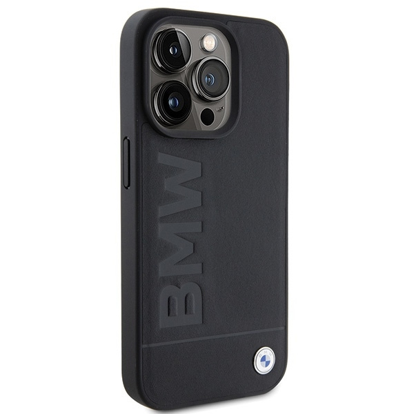 BMW MagSafe Leather Hot Stamp case for iPhone 15 Pro - black