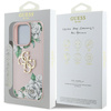 Etui Guess Grained Roses Big 4G logo do  iPhone 16 Pro różowy