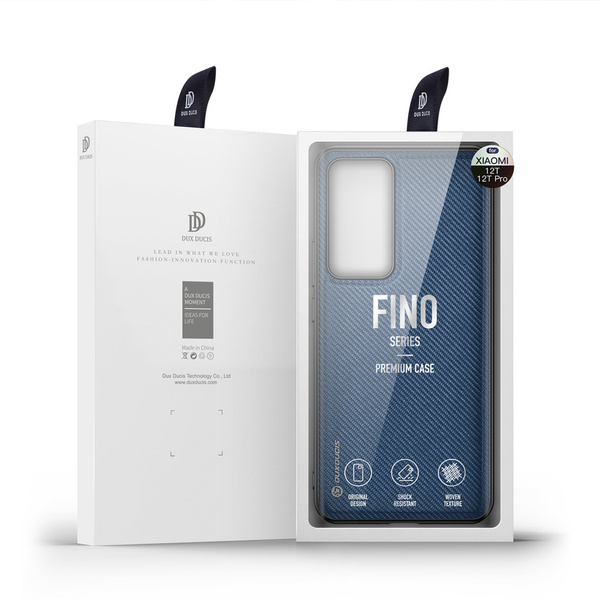 Dux Ducis Fino etui do Xiaomi 12T Pro / Xiaomi 12T pokrowiec z silikonową ramką niebieskie