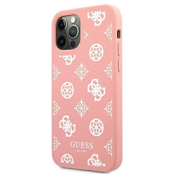 Guess GUHCP12LLSPEWPI iPhone 12 Pro Max6,7" różowy/pink hard case Peony Collection