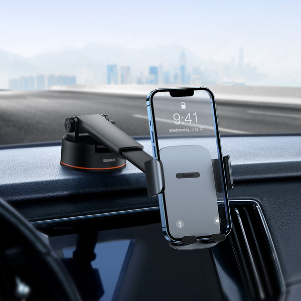 BASEUS EASY CONTROL PRO COCKPIT HOLDER GRAY (SUCTION CUP VERSION) (SUYK020014)