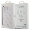 Guess GUHCP15SG4GFPI iPhone 15 / 14 / 136.1" różowy/pink hard case 4G Metal Gold Logo
