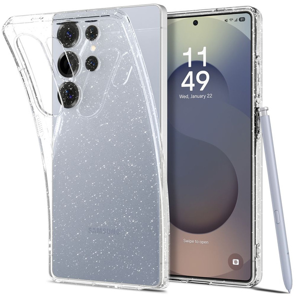 Etui Spigen Liquid Crystal na Samsung Galaxy S25 Ultra - przezroczysto-brokatowe