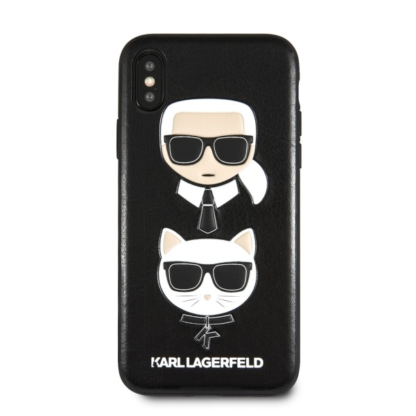 Karl Lagerfeld KLHCI65KICKC iPhone Xs Max hardcase czarny/black Karl & Choupette
