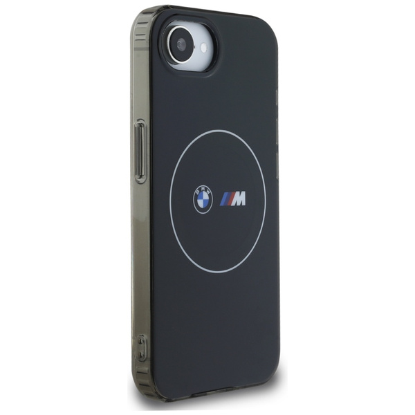 Etui BMW IML Metal White Circle MagSafe  do iPhone 16e czarny