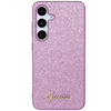 Guess GUHCS24SHGGSHU S24 S921 fioletowy/purple hardcase Glitter Script