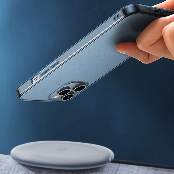 BASEUS FROSTED GLASS CASE HARD CASE WITH A FLEXIBLE FRAME IPHONE 12 PRO MAX DARK GREEN (WIAPIPH67N-WS06)