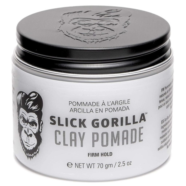 Slick Gorilla Clay Pomade – 2.5 oz for strong hold and a natural finish