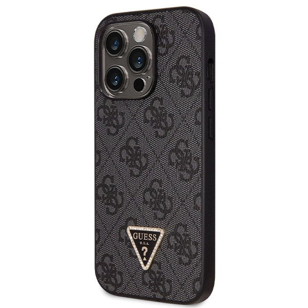 Guess GUHCP14LP4TDSCPK iPhone 14 Pro 6.1" czarny/black hardcase Crossbody 4G Metal Logo