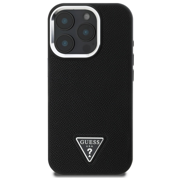 Guess GUHMP16XPGTSPSK iPhone 16 Pro Max  6.9" czarny/black hardcase Grained Triangle MagSafe
