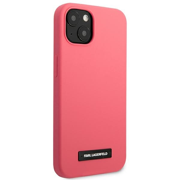 Karl Lagerfeld KLHCP13MSLMP1PI iPhone 13 6,1" hardcase fuksja/fuchsia Silicone Plaque