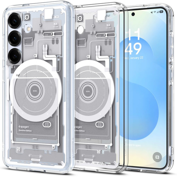 Etui Spigen Ultra Hybrid Mag na Samsung Galaxy S25 Zero One - białe