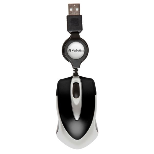 Verbatim Mysz optyczna Go Mini USB-A1000 dpi czarny/black 49020