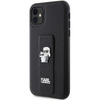Etui Karl Lagerfeld Gripstand Saffiano Karl&Choupette Pins na iPhone 11 / Xr - czarne