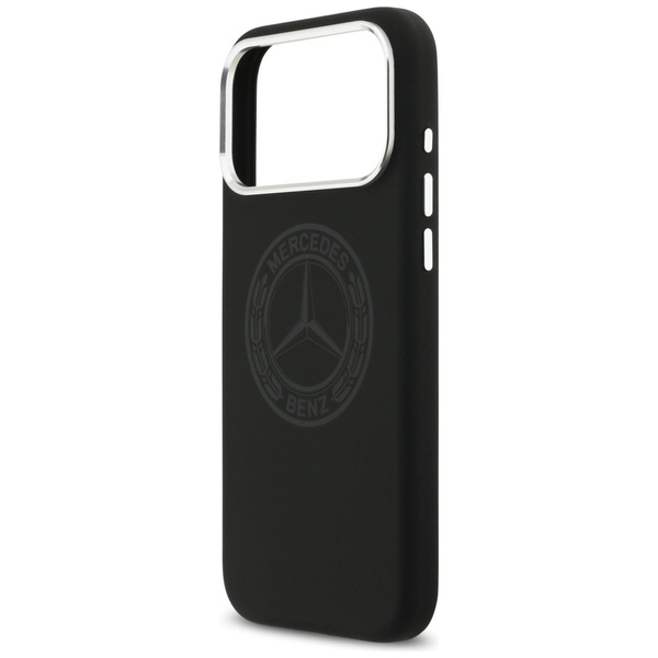 Etui Mercedes Silicone Vintage Logo      MagSafe do iPhone 17 Pro Max czarny