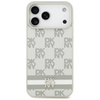 Etui DKNY Checkered with Printed Stripes do iPhone 17 Pro Max beżowy