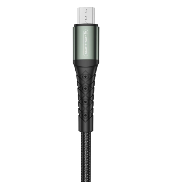 JELLICO kabel B10 Micro USB 3.1A 1M Czarny