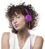 Energy Sistem grape-colored, over-ear headphones with 105 dB microphone, single 3.5 mm jack