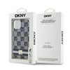 DKNY DKHMP14SHCPTSK iPhone 14 / 15 / 136.1" czarny/black hardcase IML Checkered Mono Pattern & Printed Stripes MagSafe
