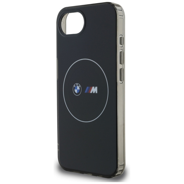 Etui BMW IML Metal White Circle MagSafe  do iPhone 16e czarny