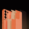 DUX DUCIS YOLO ELEGANT COVER MADE OF ECOLOGICAL LEATHER FOR SAMSUNG GALAXY S22 + (S22 PLUS) ORANGE