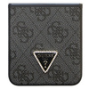 Guess GUHCZF5P4TDPK F731 Z Flip5 czarny/black hardcase Leather 4G Diamond Triangle