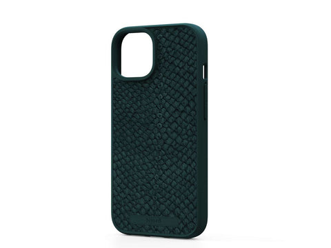 Njord "Salmon Leather MagSafe" Cover for Apple iPhone 14, green
