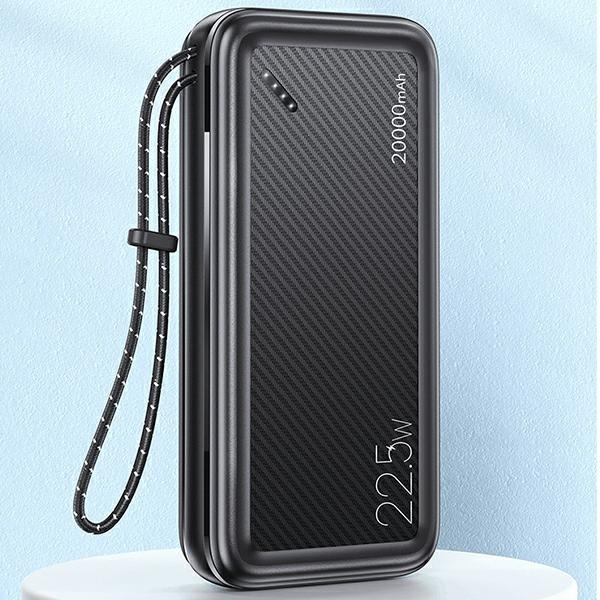 USAMS Powerbank PB60 20000mAh 22.5W 2xQC3.0+PD Fast Charge czarny/black 20KCD16801 (US-CD168)