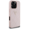 Etui Guess Hot Stamp 4G Pattern Triangle Metal Logo do iPhone 16 Pro różowy