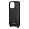 Etui Karl Lagerfeld Monogram Plaque Logo Strap na iPhone 14 Pro - czarne