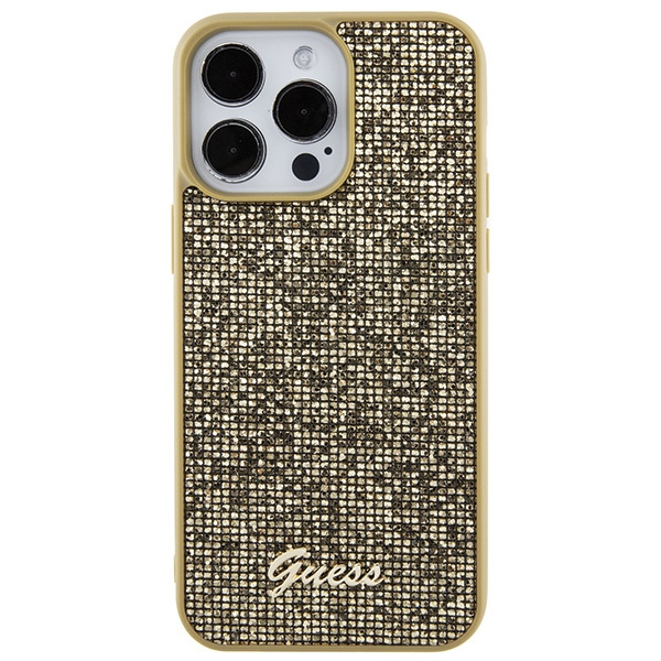 Guess GUHCP15XPMSDGSD iPhone 15 Pro Max 6.7" złoty/gold hardcase Disco Metal Script