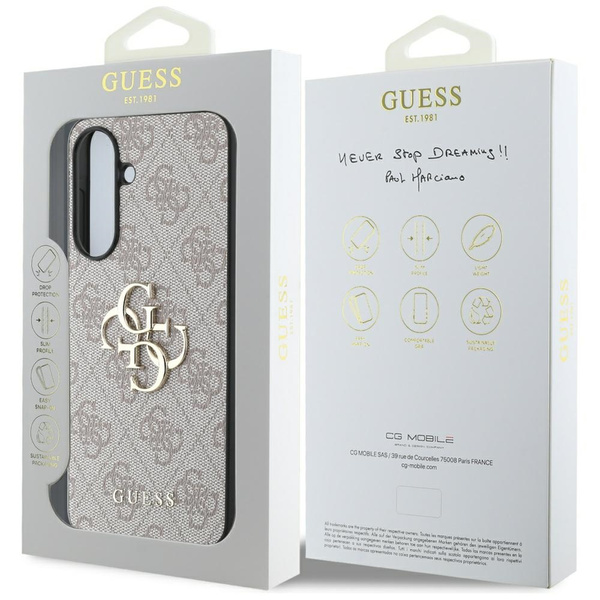 Etui Guess Big 4G Logo Classic Logo do   Samsung Galaxy A36 różowy