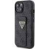 Guess GUHCP15SPGS4TDK iPhone 15 / 14 / 13 6.1" czarny/black hardcase Grip Stand 4G Triangle Strass