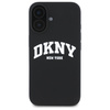 DKNY DKHMP16SSNYACH iPhone 16 6.1"       czarny/black hardcase Silicone White Printed Logo MagSafe