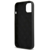 Guess GUHMP13MLSLMGBK iPhone 13 / 14 /6.1" black/czarny hardcase Silicone Script Gold Logo Magsafe