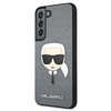 KARL LAGERFELD KLHCS22SSAKHSL S901 S22 SREBRNY/SILVER HARDCASE SAFFIANO IKONIK KARL`S HEAD