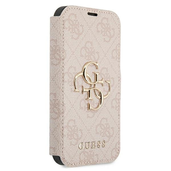 Guess GUBKP13X4GMGPI iPhone 13 Pro Max6,7" różowy/pink book 4G Big Metal Logo