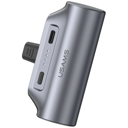 Powerbank USAMS PB79 Mini Tail Plug Portable 3000mAh USB-C szary