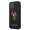 Etui U.S. Polo Assn. Embroidery Collection na iPhone 12 / iPhone 12 Pro - czarne